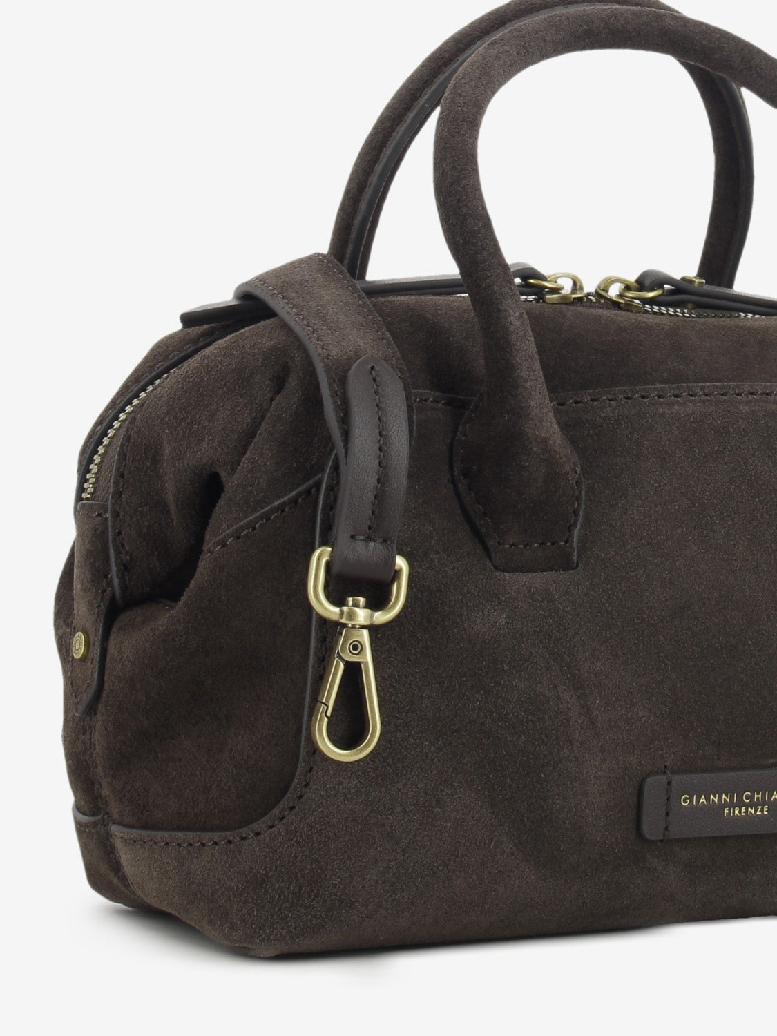 Borsa in suede Gemma moka