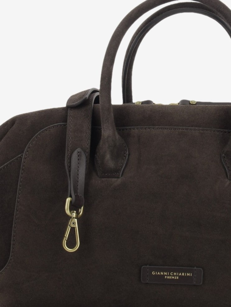 Borsa in suede Gemma moka