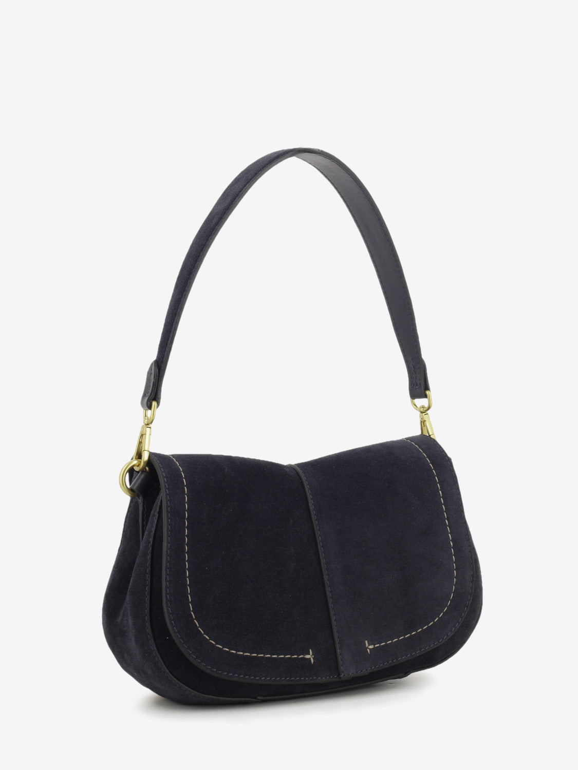 Borsa in suede Helena round notturno