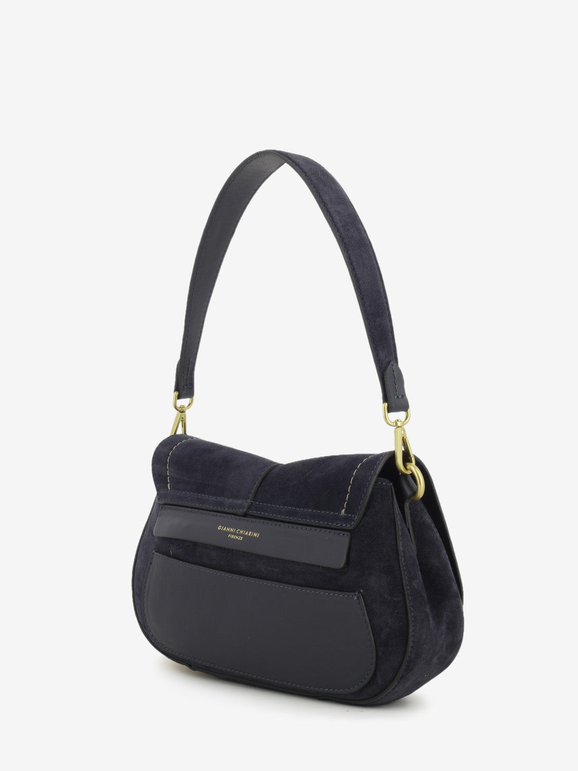 Borsa in suede Helena round notturno