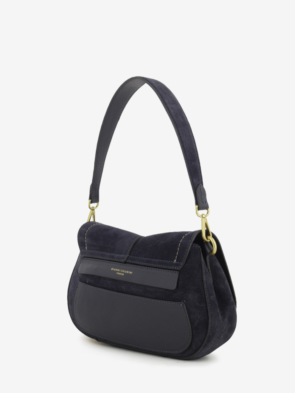 Borsa in suede Helena round notturno