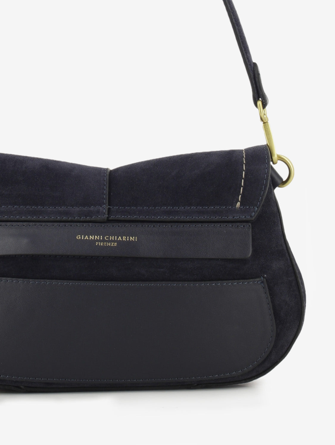 Borsa in suede Helena round notturno
