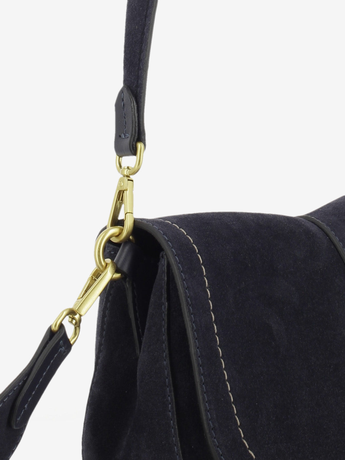 Borsa in suede Helena round notturno