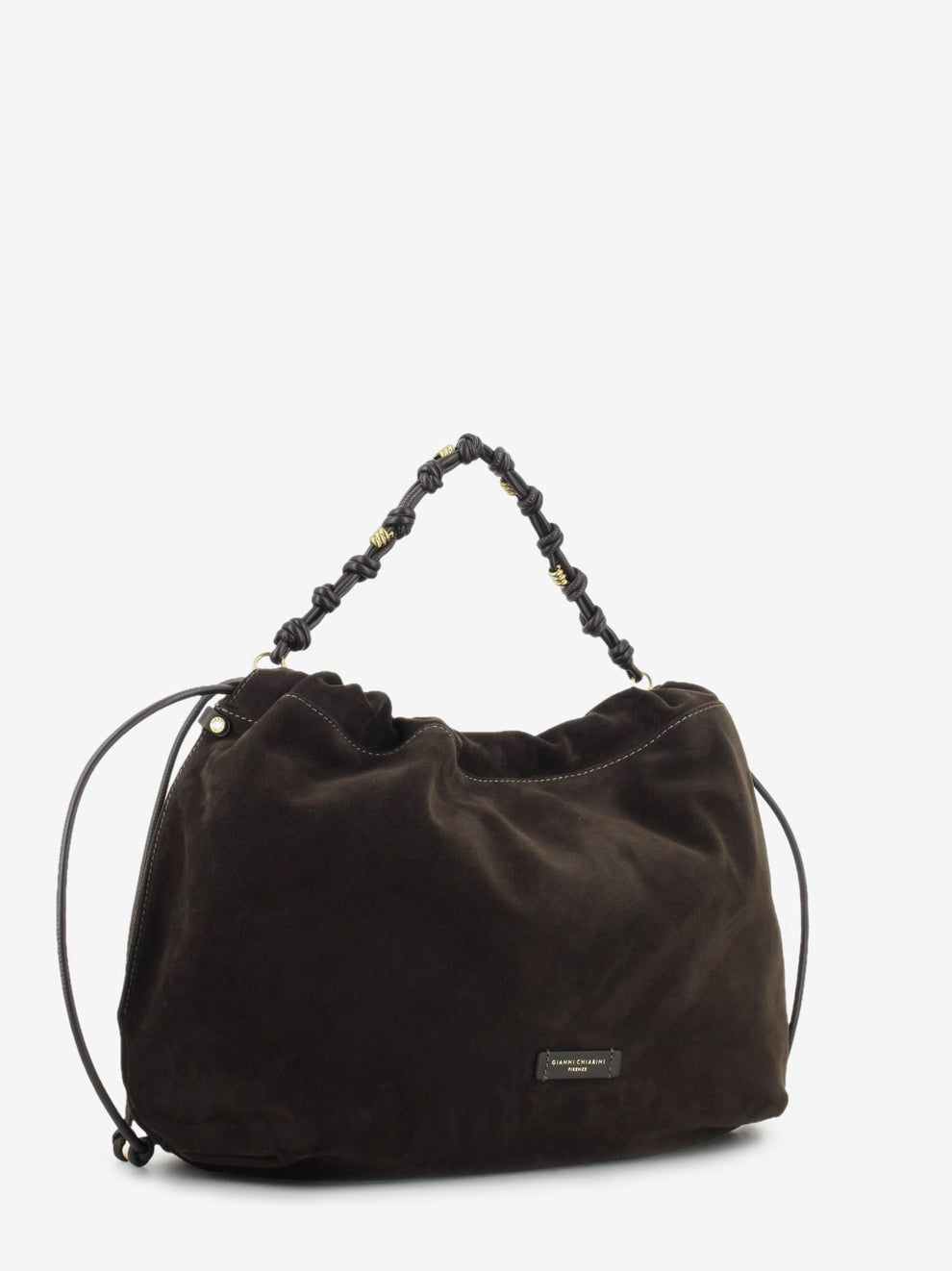 Borsa in suede Morgana moka