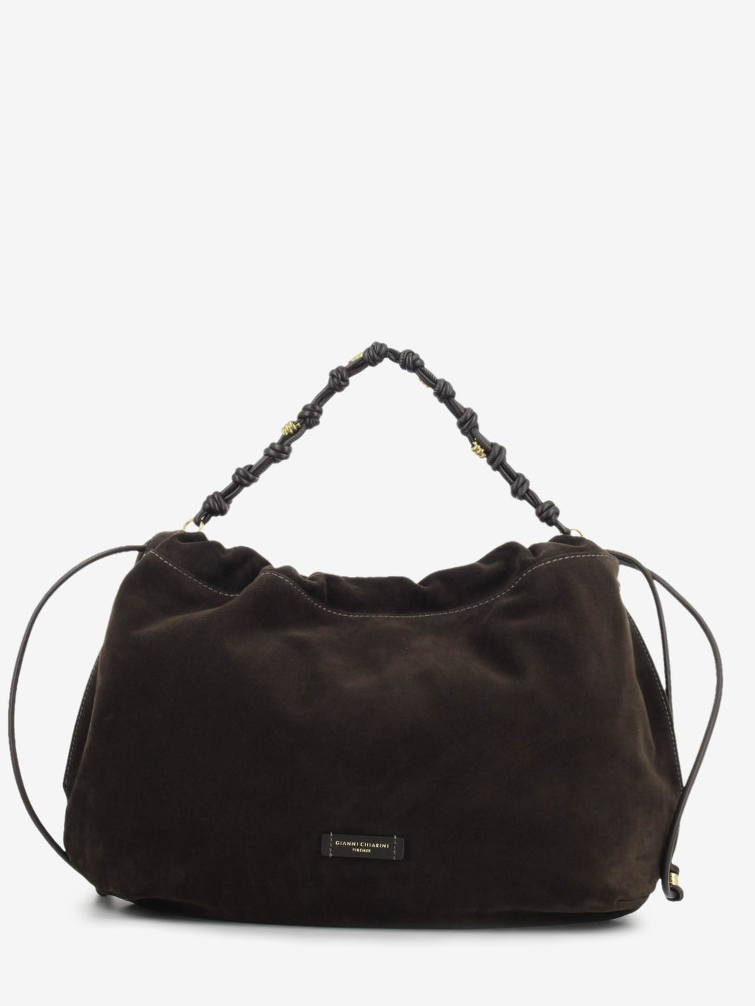 Borsa in suede Morgana moka