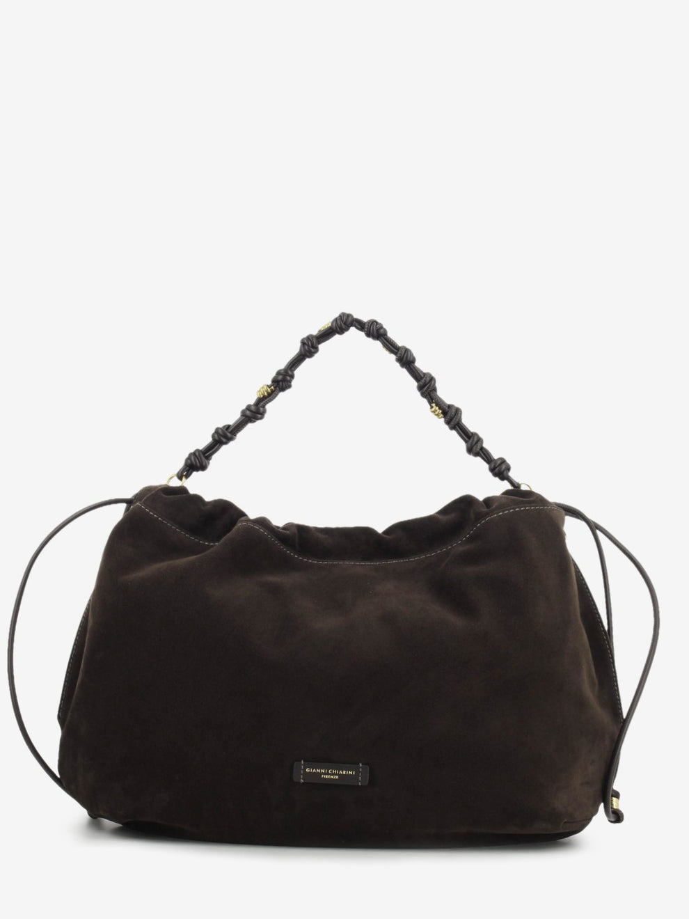 Borsa in suede Morgana moka