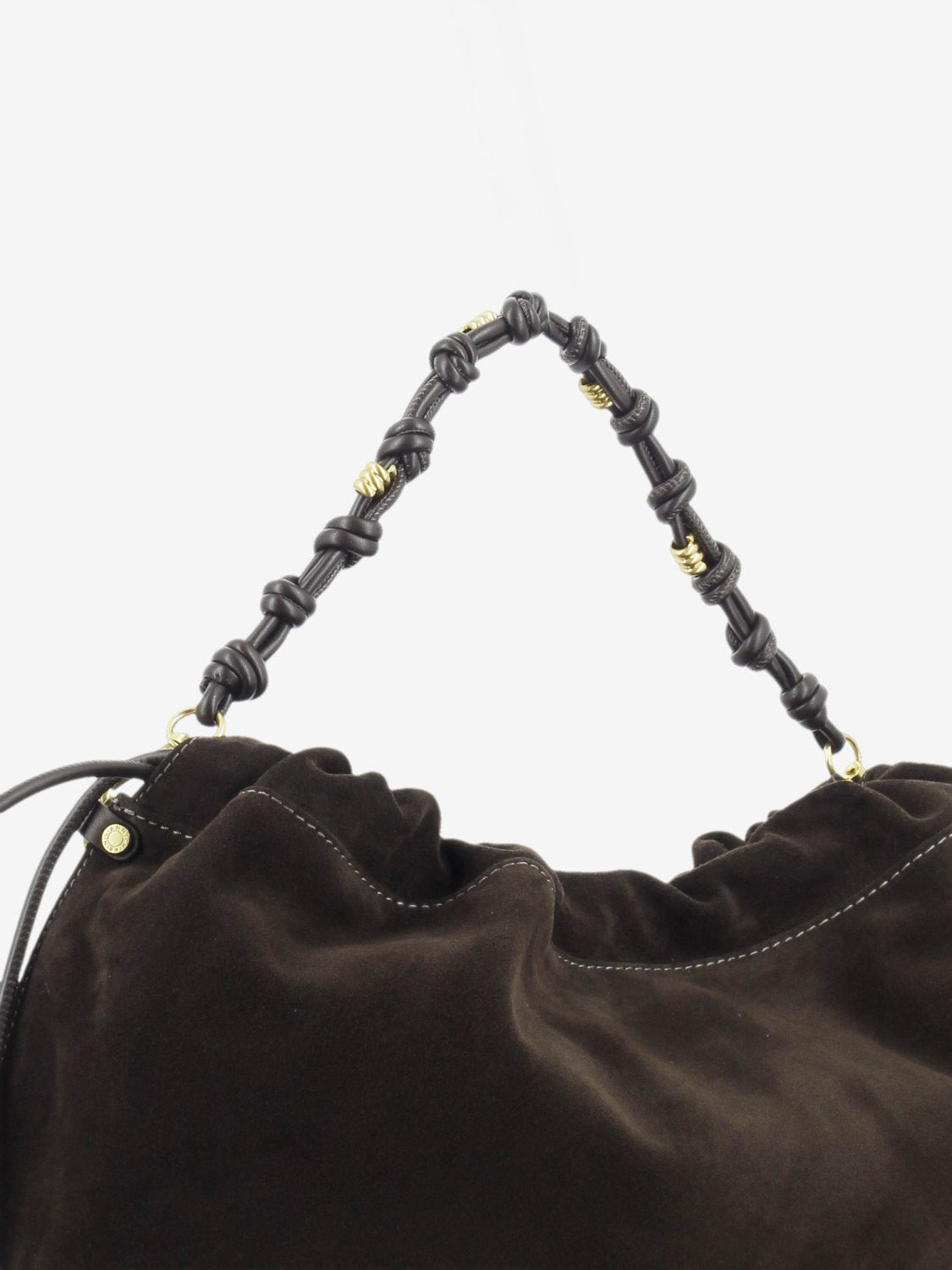 Borsa in suede Morgana moka