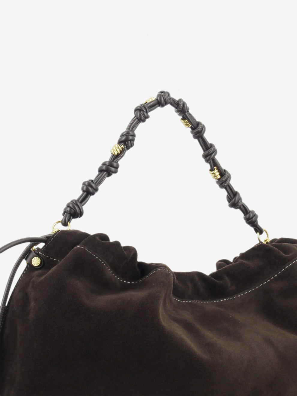 Borsa in suede Morgana moka