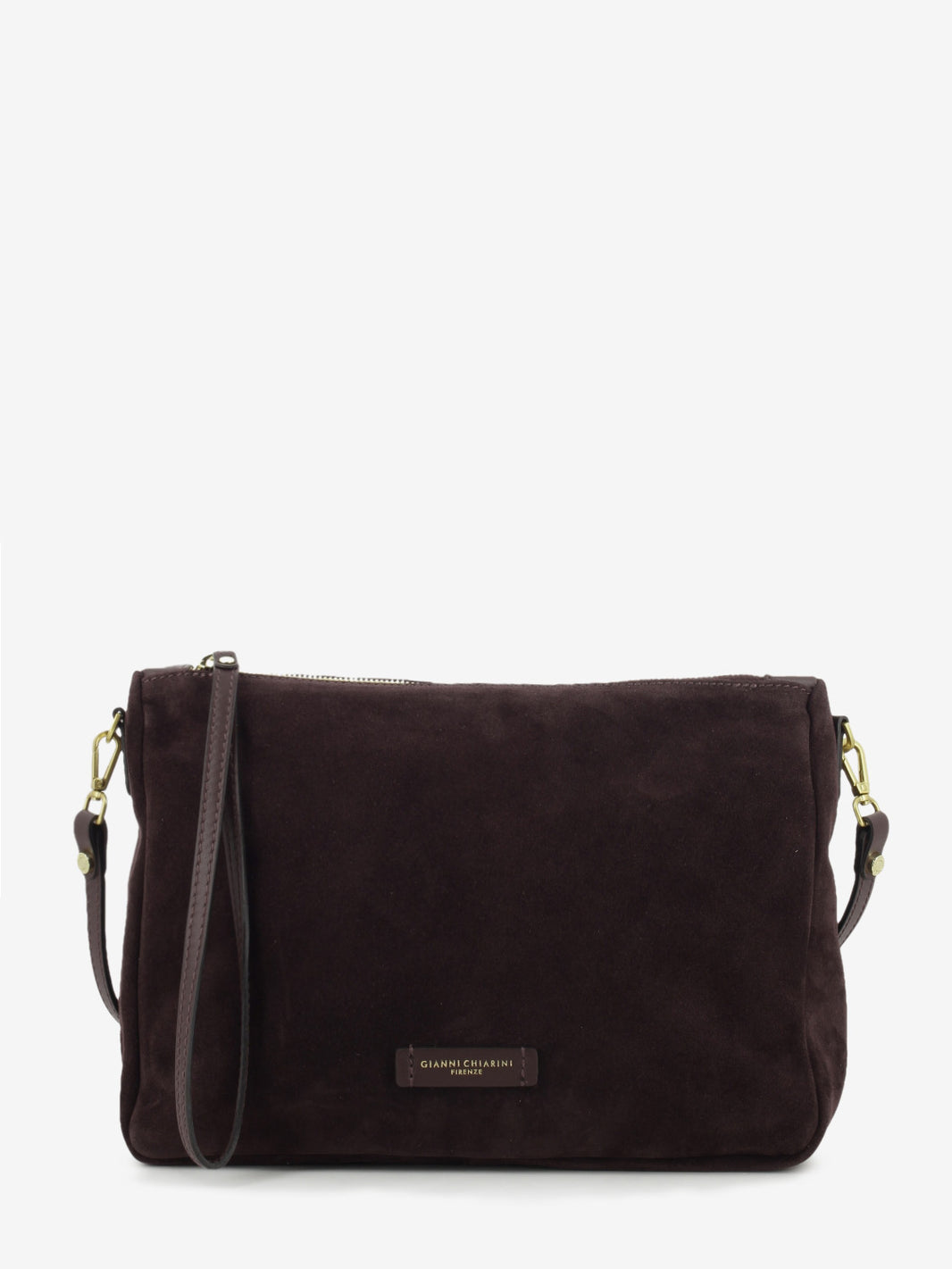 Borsa in suede Nora Pouch amarone