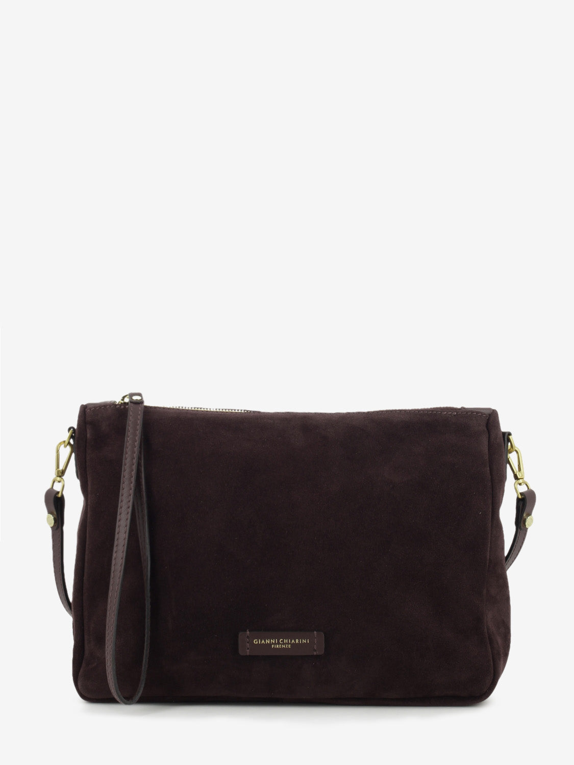 Borsa in suede Nora Pouch amarone