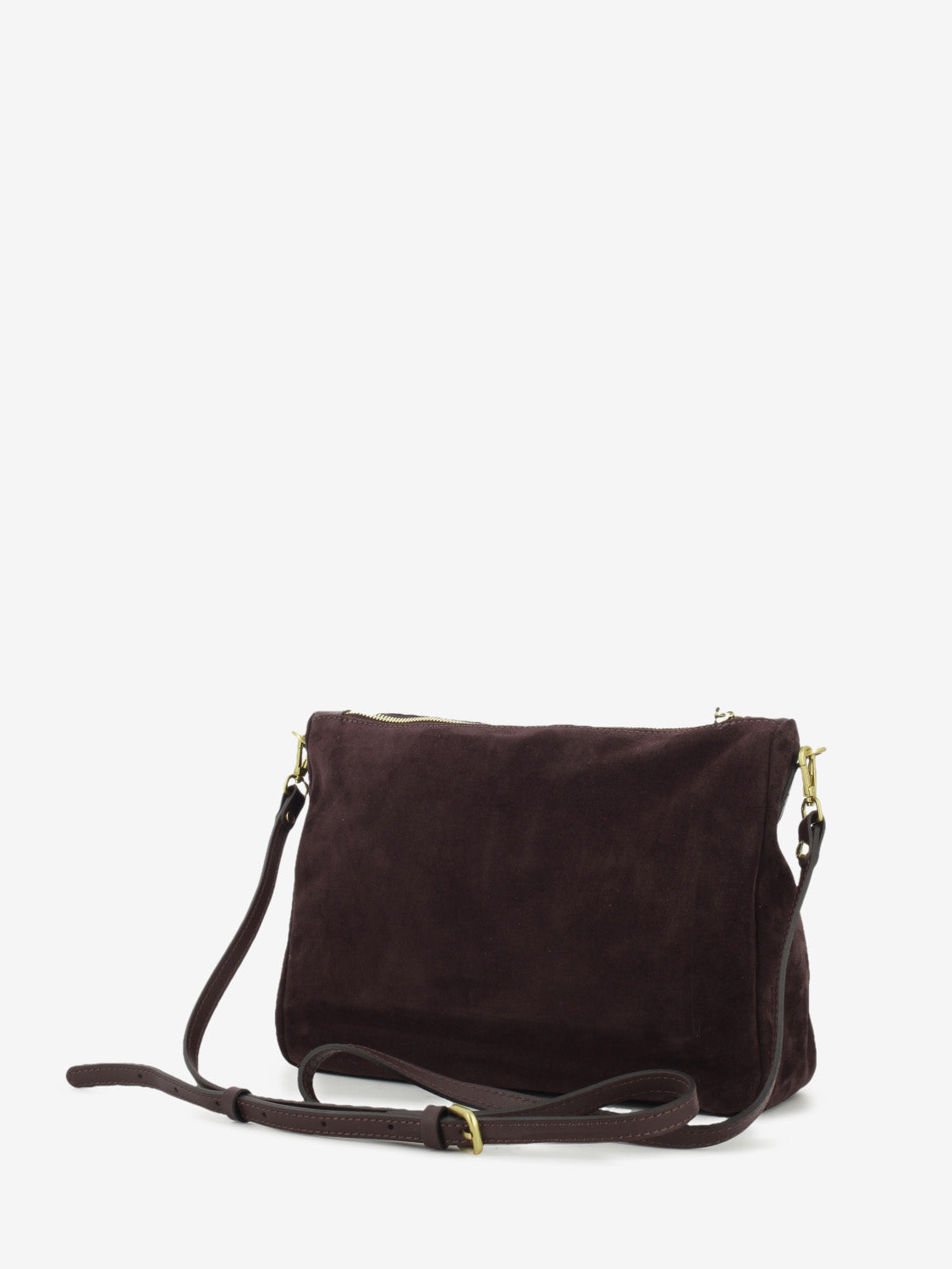 Borsa in suede Nora Pouch amarone