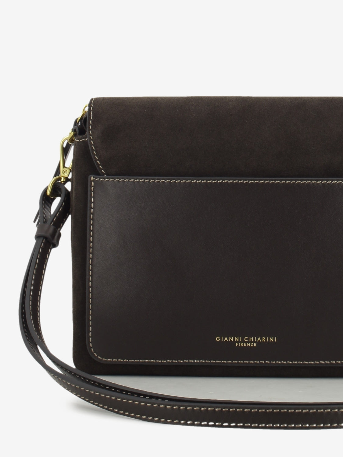 Borsa in suede Three moka