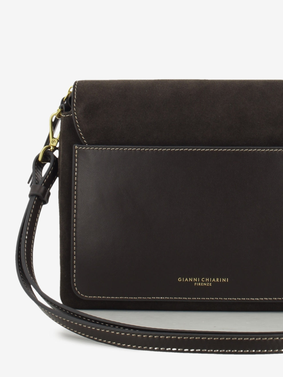Borsa in suede Three moka