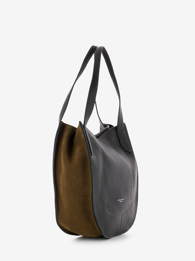 GIANNI CHIARINI - Borsa Lucrezia nero / cognac