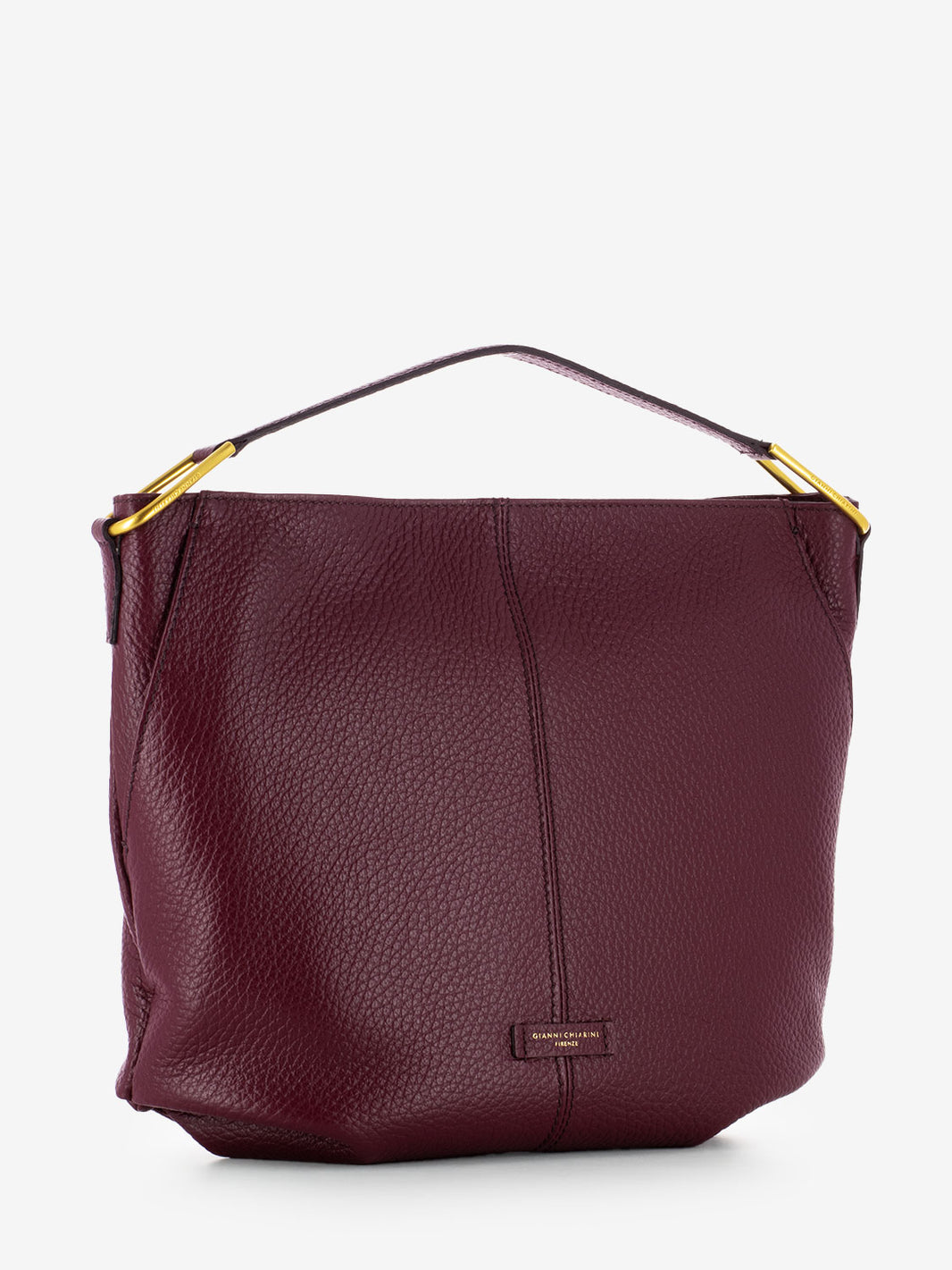 Borsa Natasha in pelle wine berry