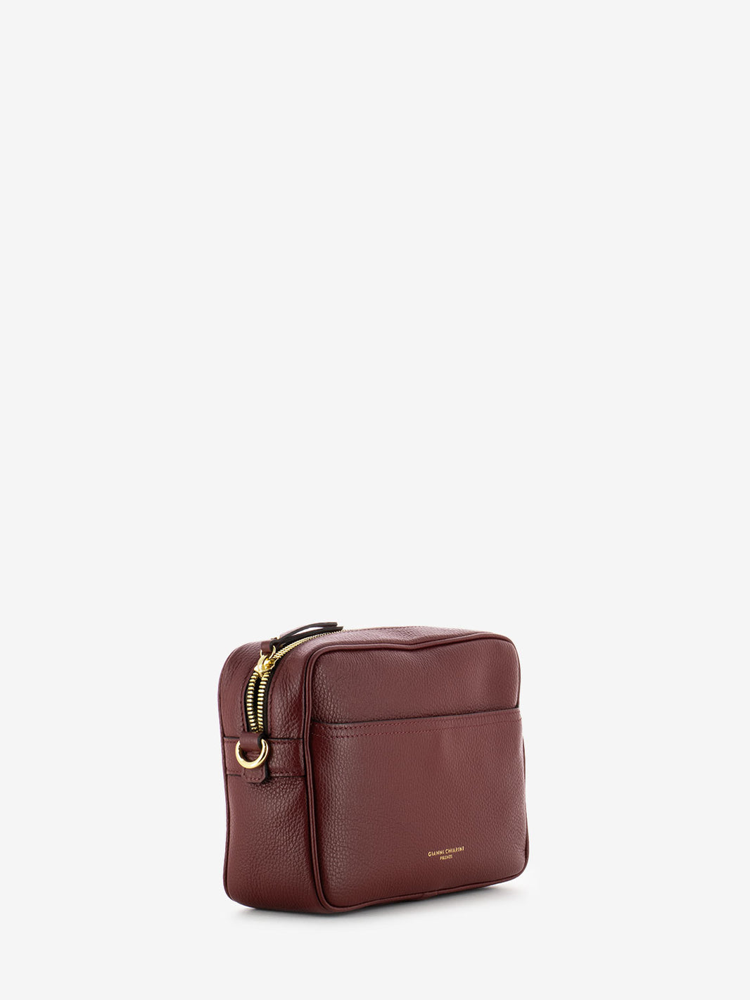 Nina shoulder bag in burgundy leather