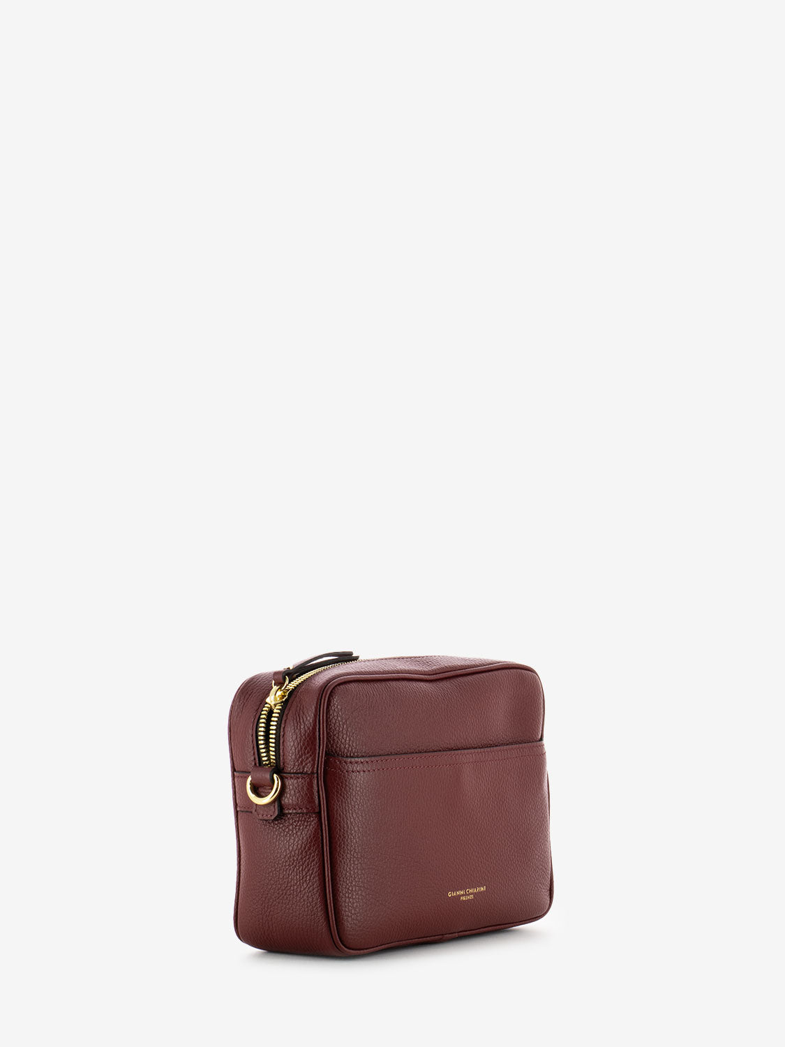 Nina shoulder bag in burgundy leather