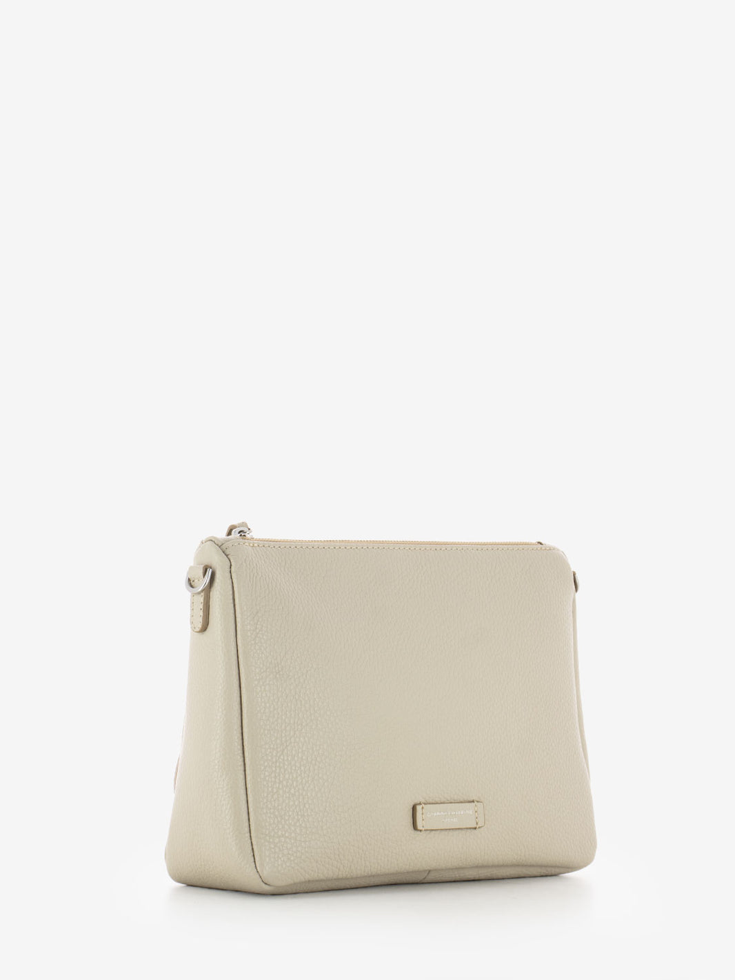 Borsa Nora Pouch in pelle beige