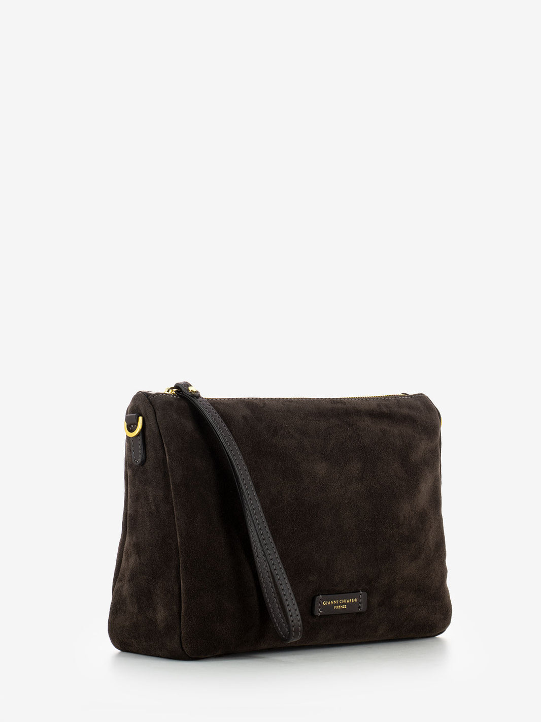 Borsa Nora Pouch in suede moka