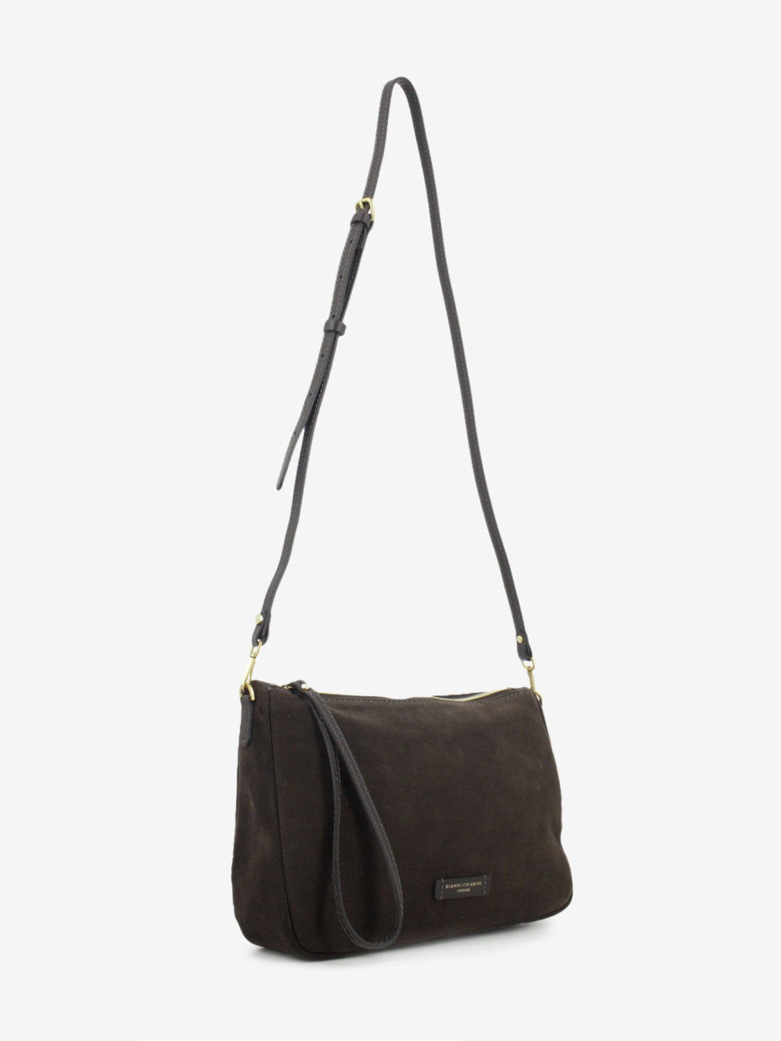 Borsa Nora Pouch in suede moka