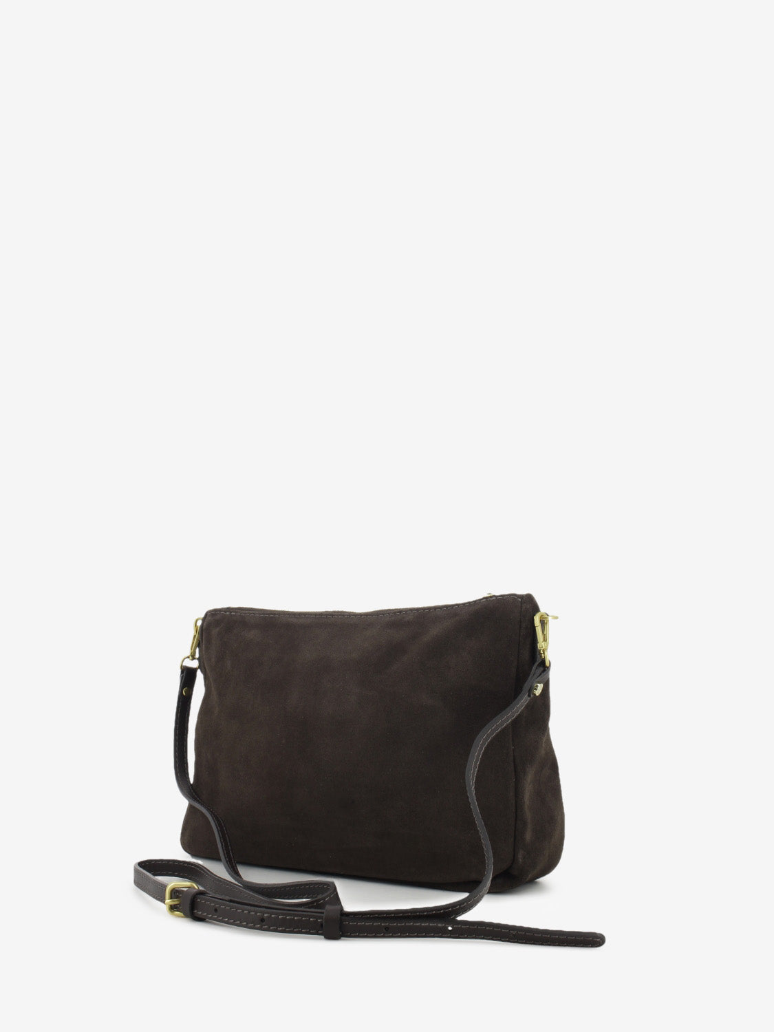 Borsa Nora Pouch in suede moka