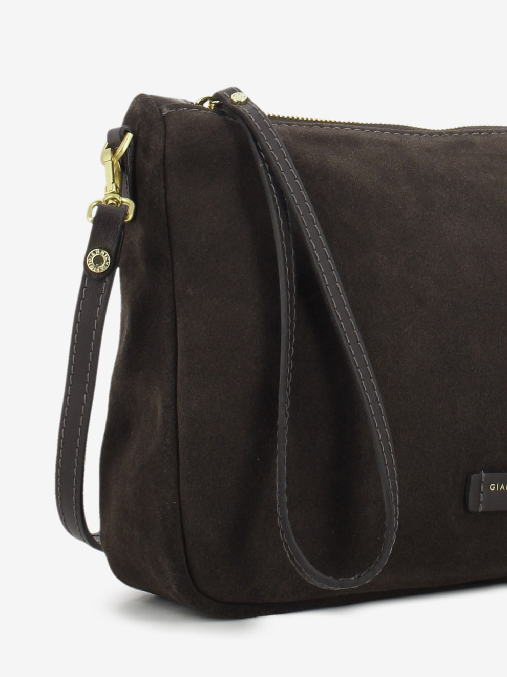 Borsa Nora Pouch in suede moka