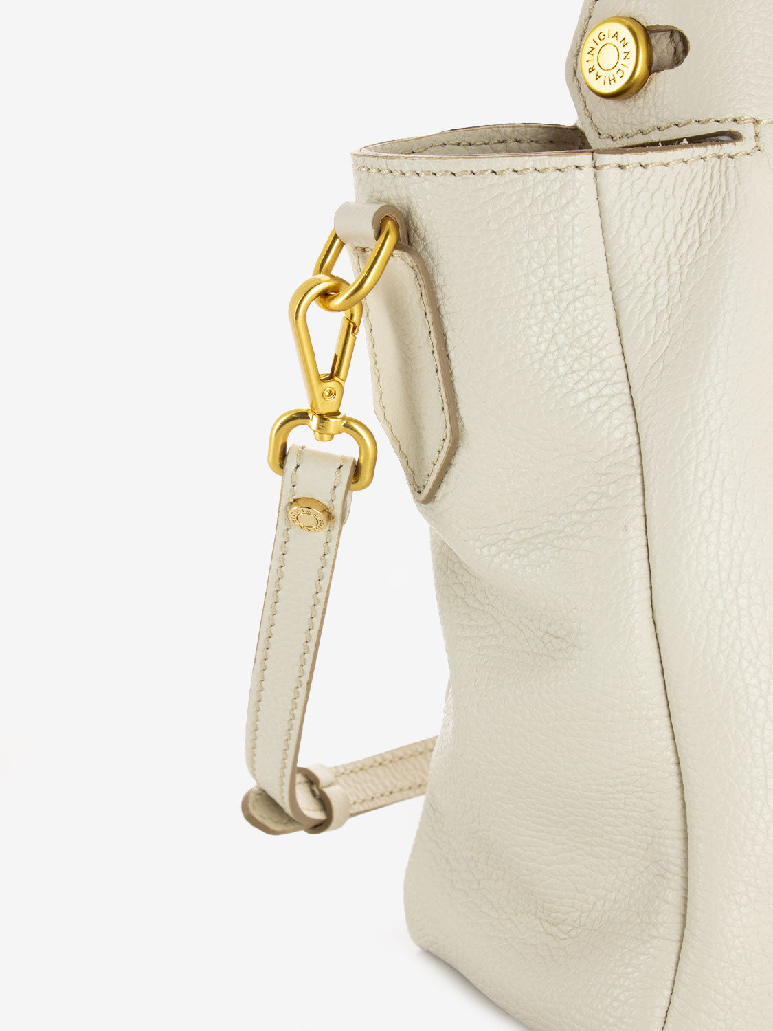 Borsa Ottavia in pelle bianco