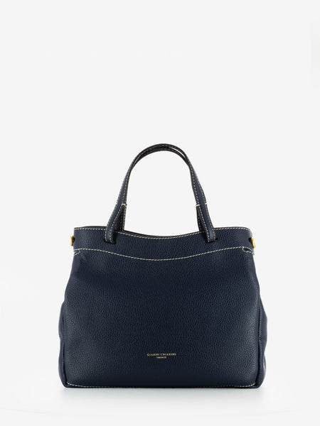 Borsa Ottavia in pelle blu navy