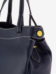 GIANNI CHIARINI - Borsa Ottavia in pelle blu navy