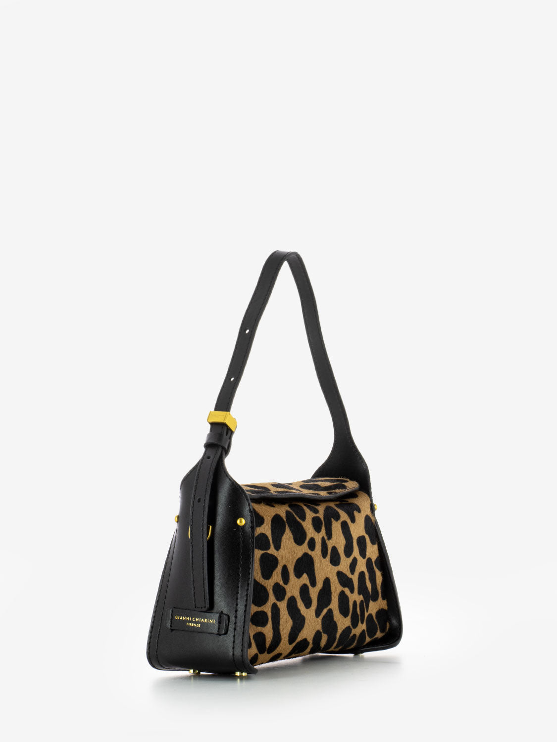 Borsa Penelope in pelle leo / nero