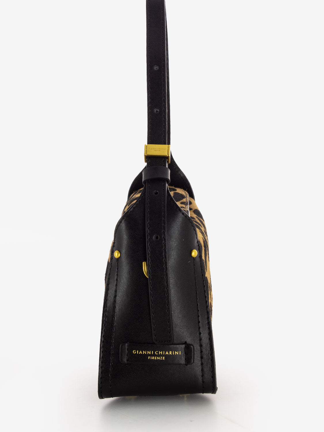 Borsa Penelope in pelle leo / nero