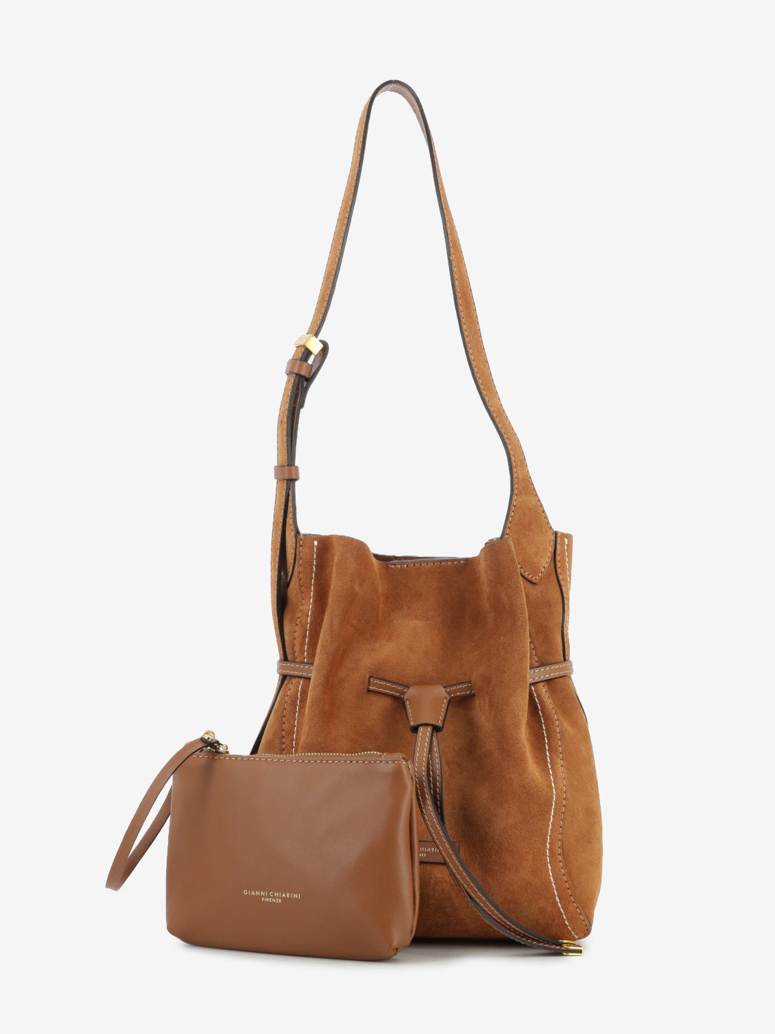 Borsa Sienna in suede caramel