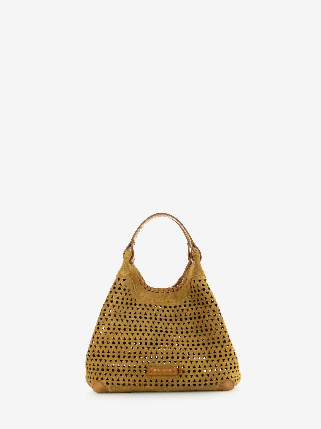 Borsa small Dua pelle peanut butter