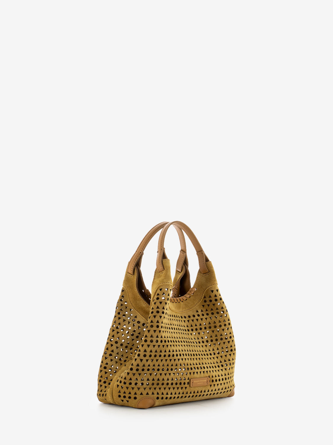 Borsa small Dua pelle peanut butter