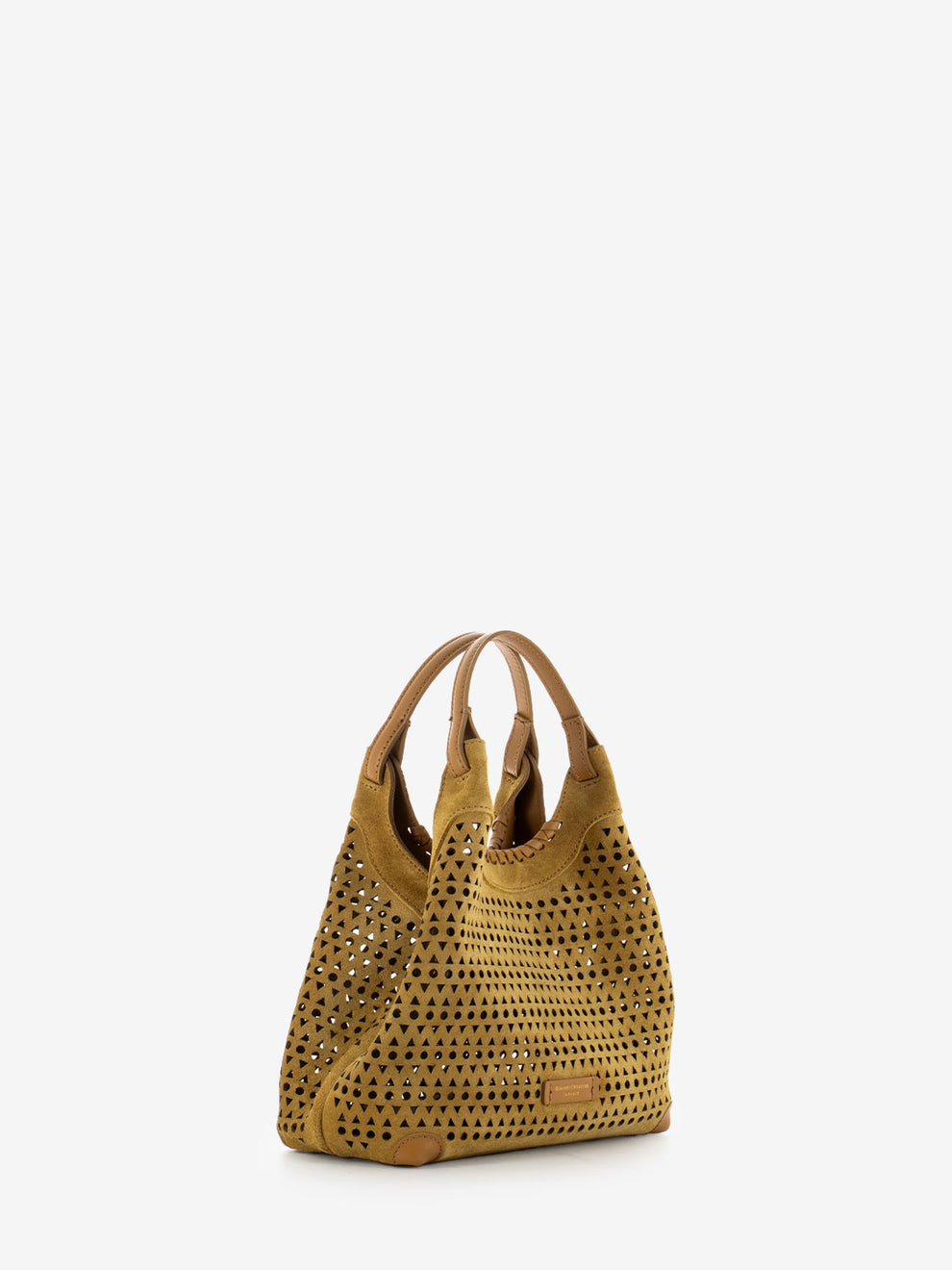 Borsa small Dua pelle peanut butter