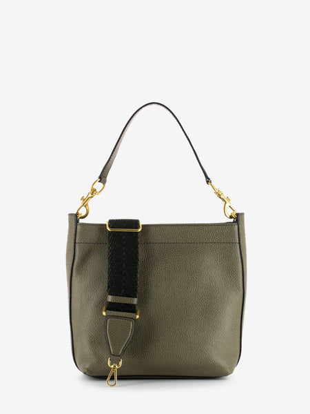 Borsa Tea in pelle guam green