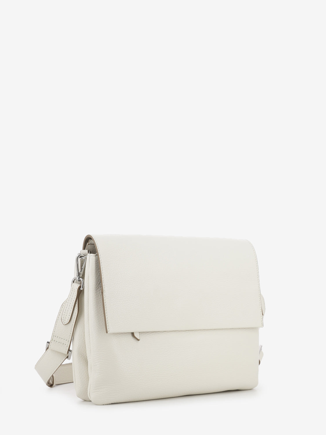 Borsa Three in pelle marble
