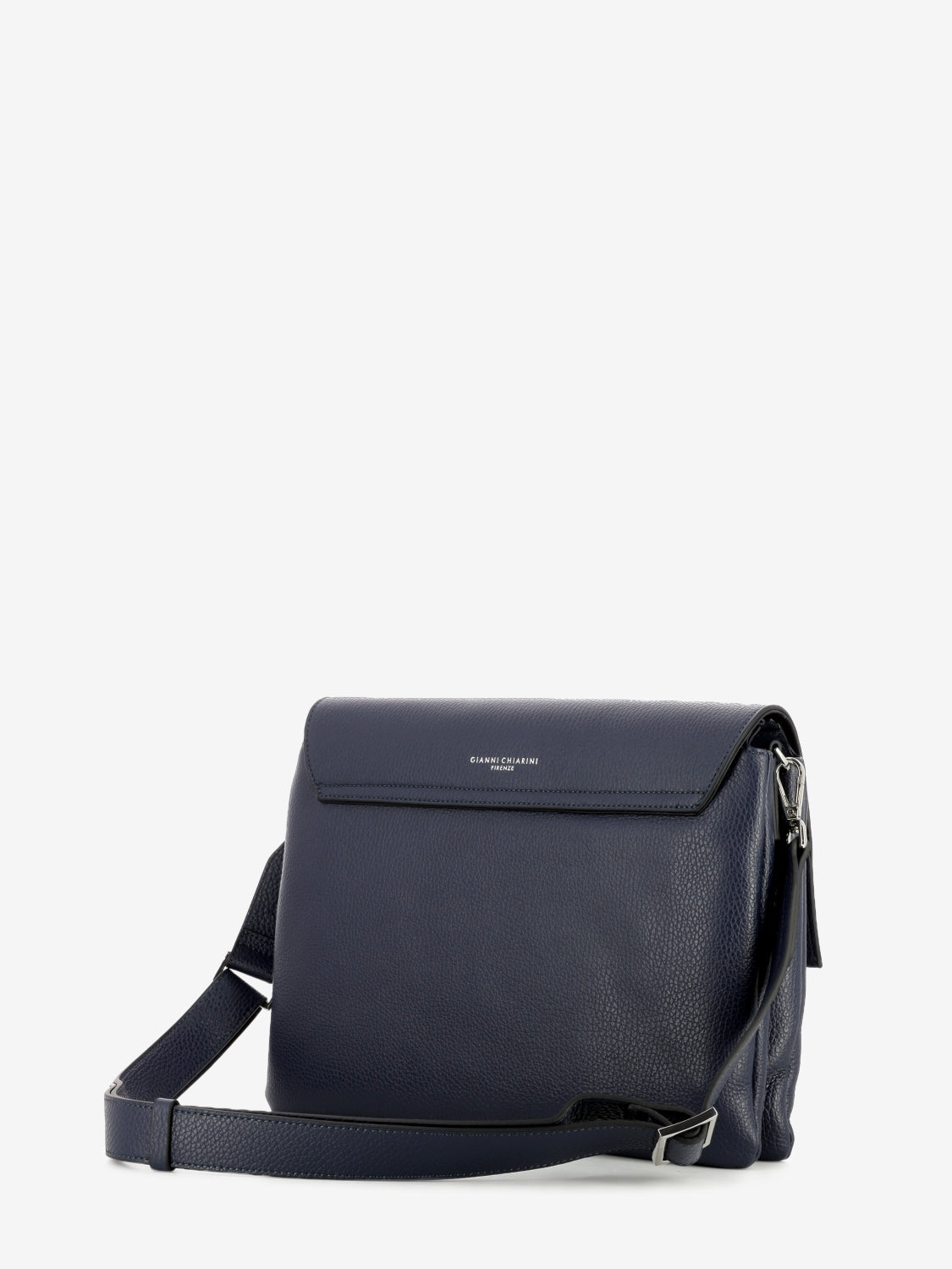 Borsa Three in pelle navy
