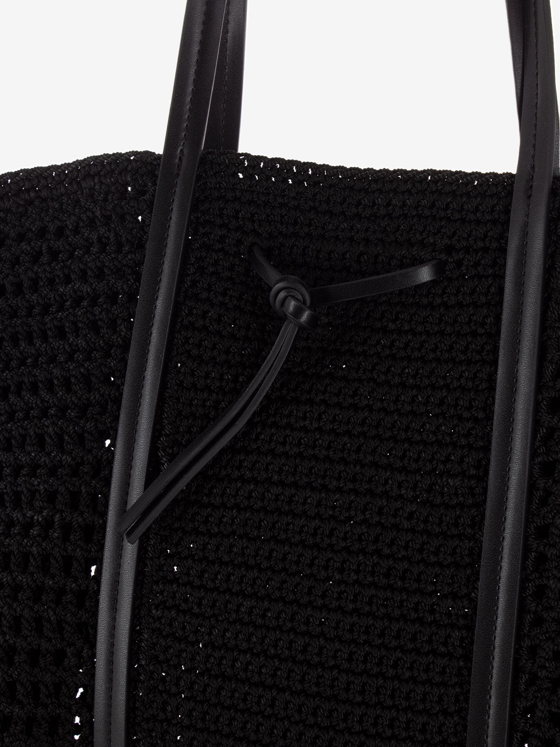 Victoria crochet black bag
