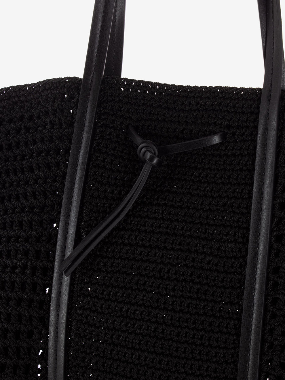 Victoria crochet black bag