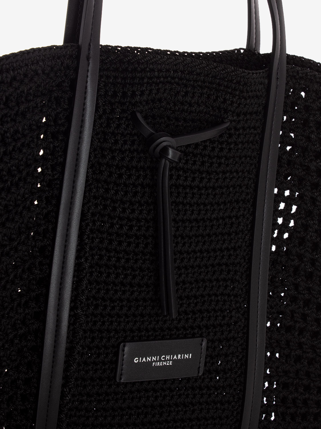 Victoria crochet black bag