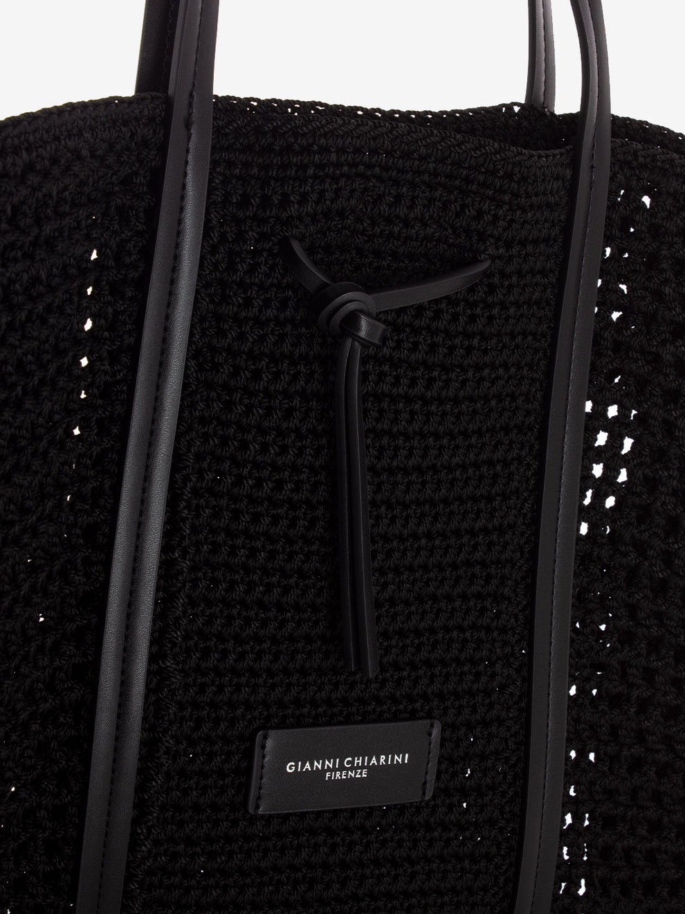 Victoria crochet black bag