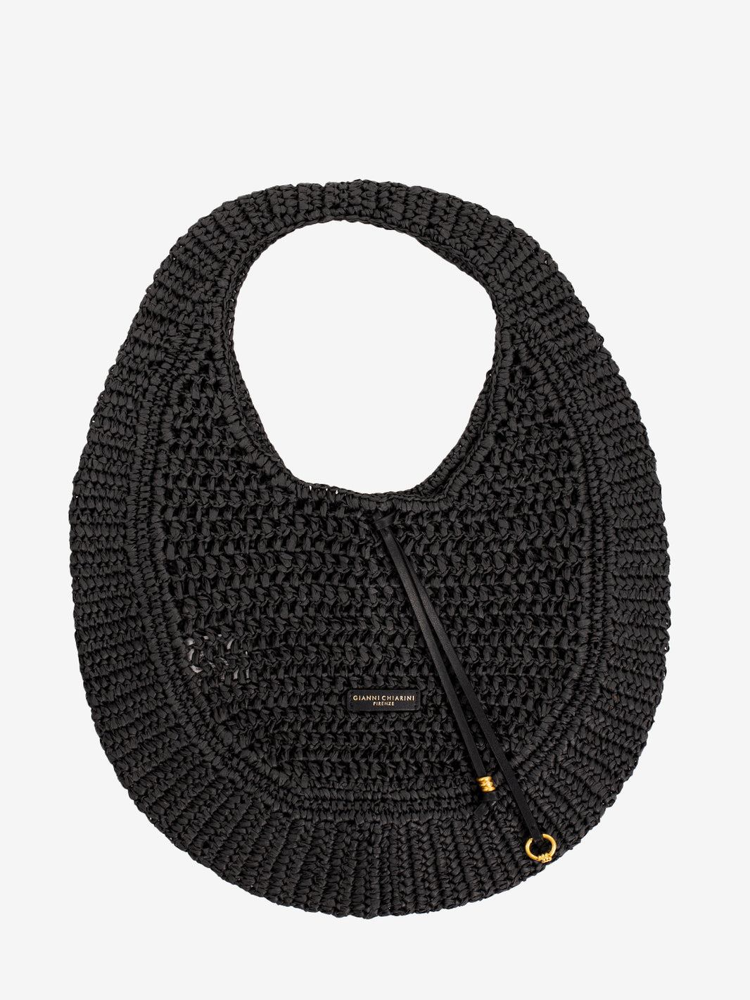 Borsa crochet Nefeli nero