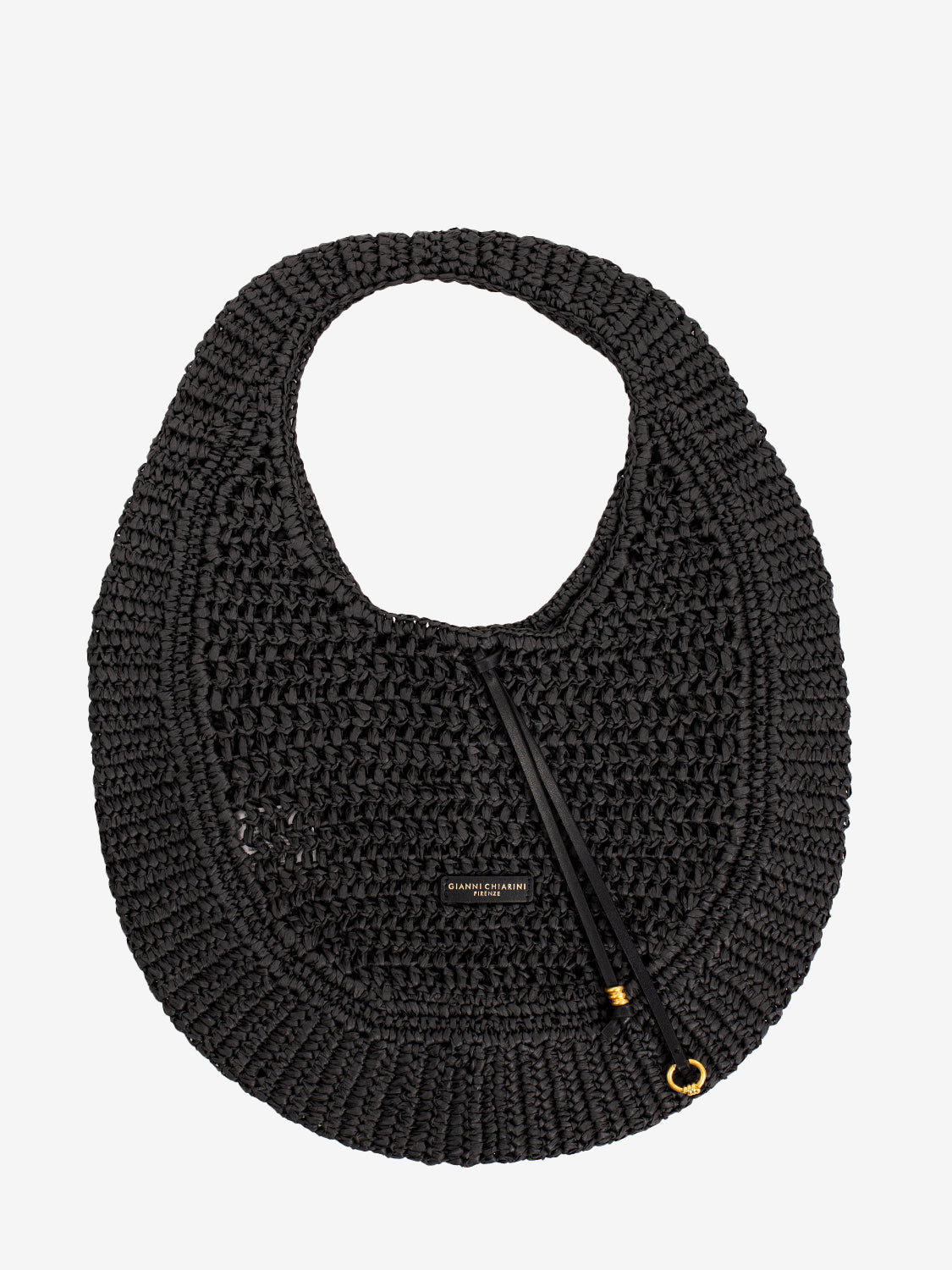 Nefeli black crochet bag