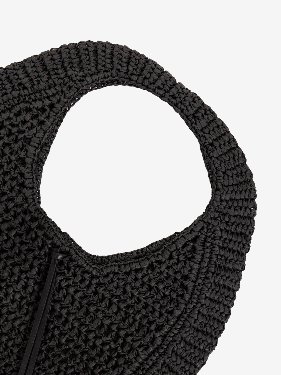 Nefeli black crochet bag