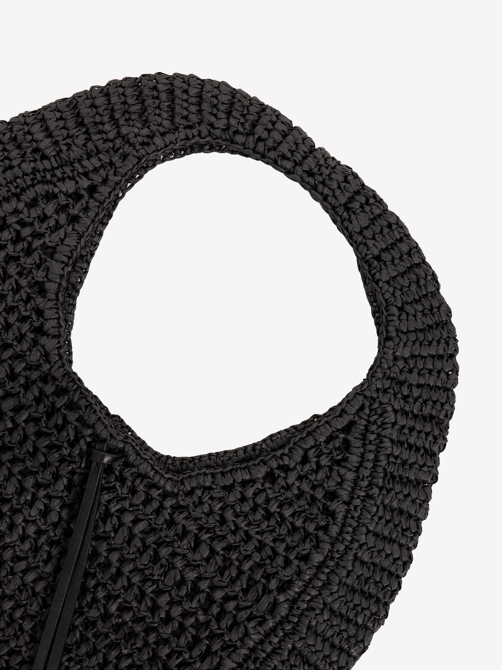 Nefeli black crochet bag
