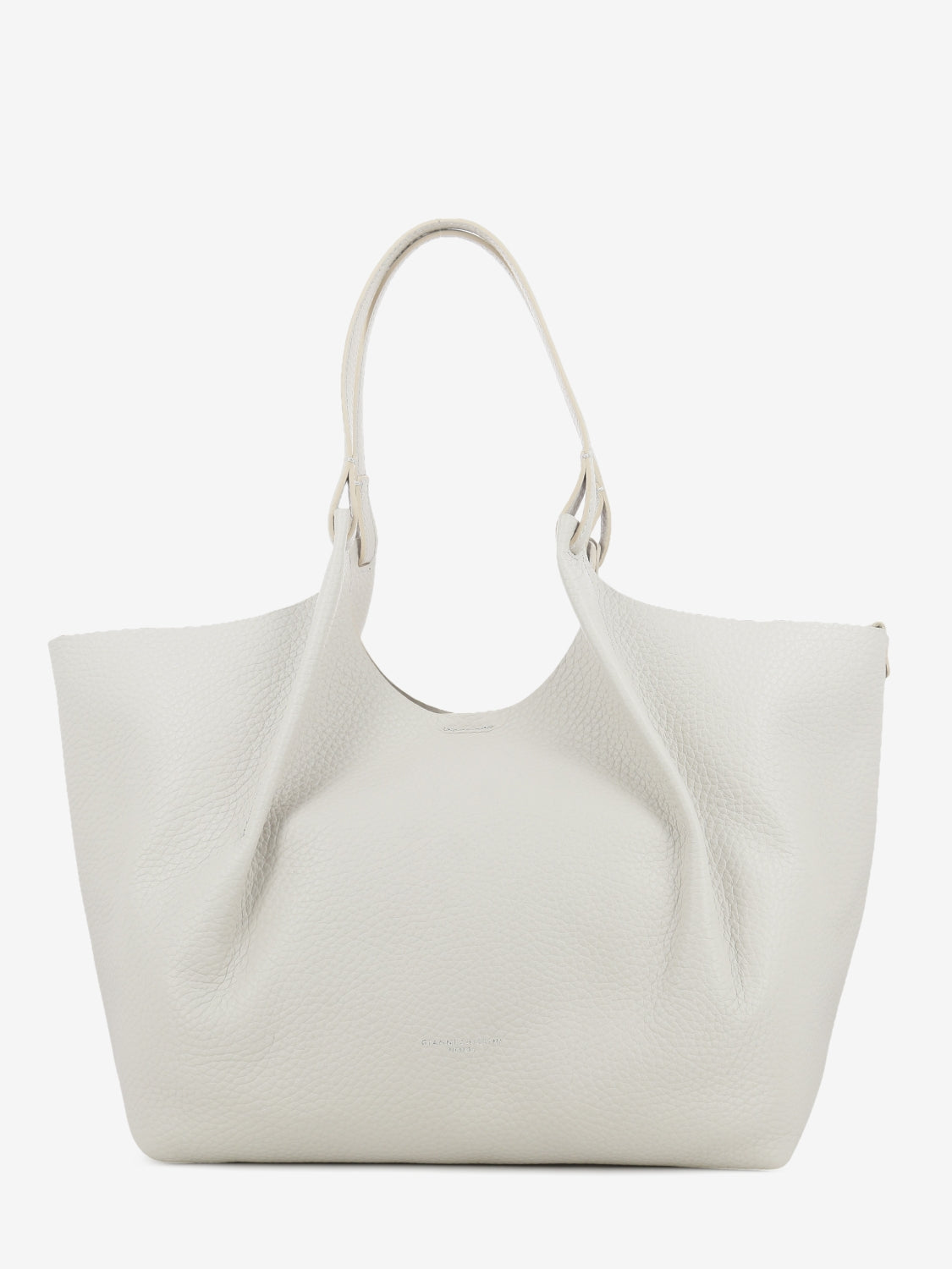 Dua sand leather bag