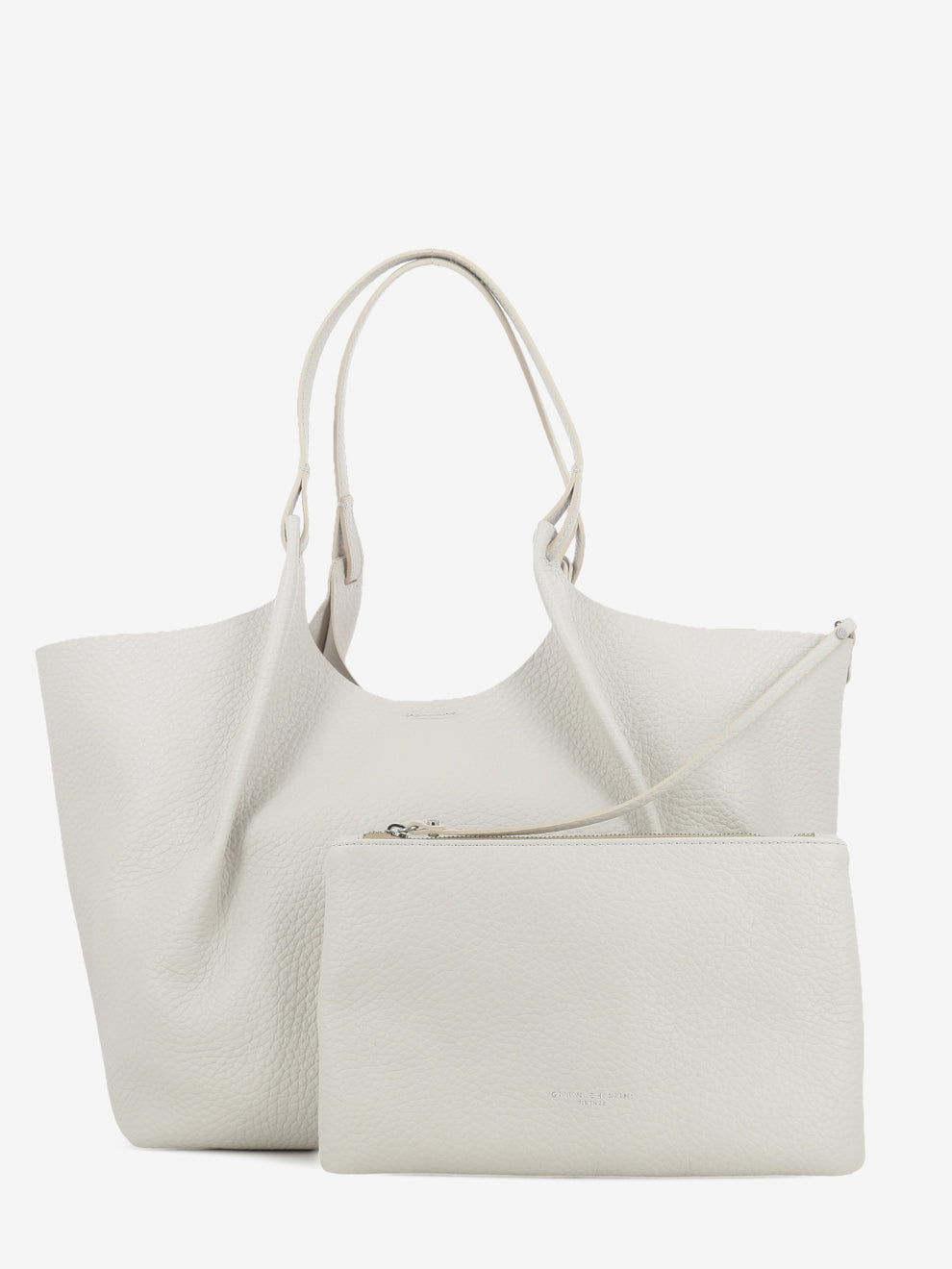 Dua sand leather bag