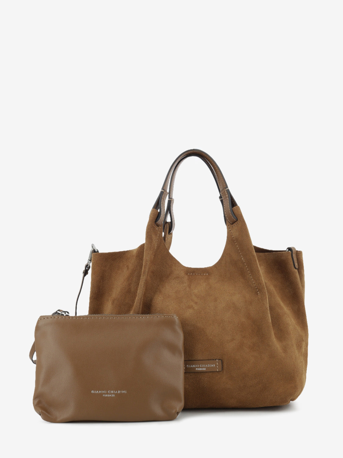 Dua caramel suede bag