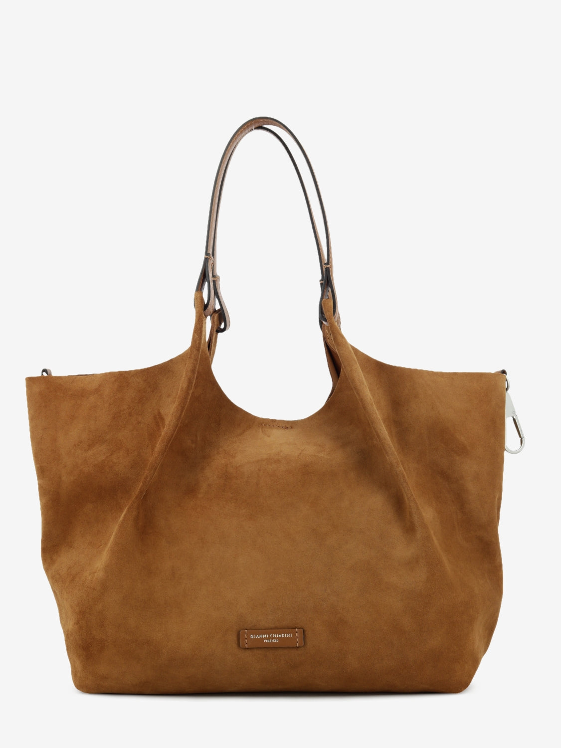 Borsa Dua in suede caramel